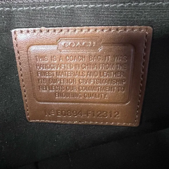 Coach Soho Signature Mini Jacquard Flap No F12312